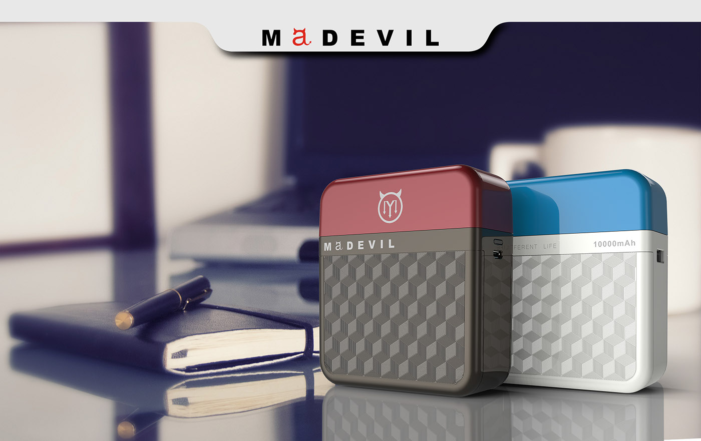 Desk lamp，portable battery，Little magic treasure，fashion，beautiful，industrial design，